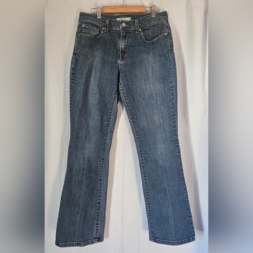 Levi's 515 Bootcut Jeans Womens Size 6Short Blue Cotton Denim Mid-rise Stretch